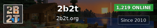 2b2t Minecraft server banner