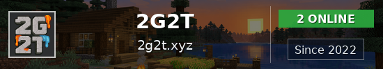 2G2T Minecraft server banner