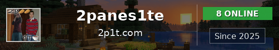 2panes1te Minecraft server banner