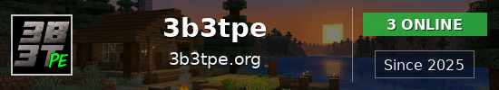 3b3tpe Minecraft server banner