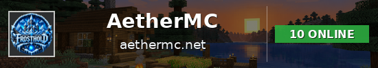AetherMC Minecraft server banner