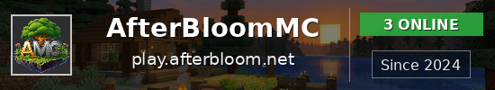 AfterBloomMC Minecraft server banner