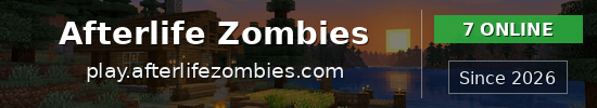 Afterlife Zombies Minecraft server banner