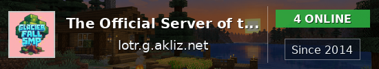The Official Server of the LOTR Mod Minecraft server banner