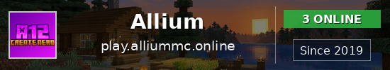 Allium Minecraft server banner