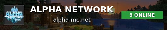 ALPHA NETWORK Minecraft server banner