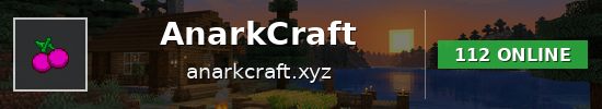 AnarkCraft Minecraft server banner
