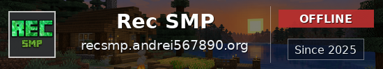 Rec SMP Minecraft server banner
