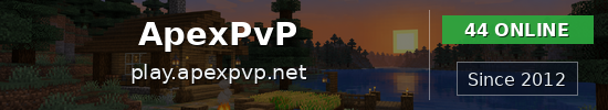ApexPvP Minecraft server banner