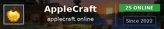 AppleCraft Minecraft server banner