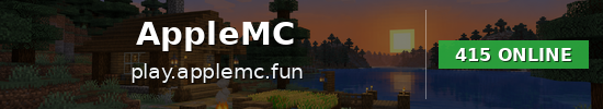 AppleMC Minecraft server banner
