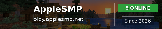 AppleSMP Minecraft server banner