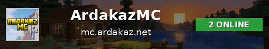 ArdakazMC Minecraft server banner