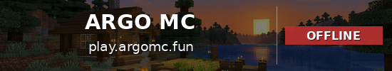 ARGO MC Minecraft server banner