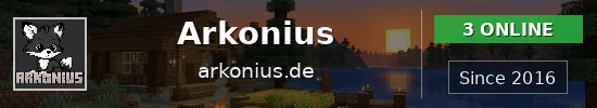 Arkonius Minecraft server banner