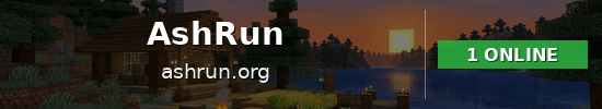 AshRun Minecraft server banner
