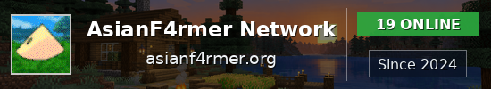 AsianF4rmer Network Minecraft server banner