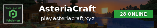 AsteriaCraft Minecraft server banner