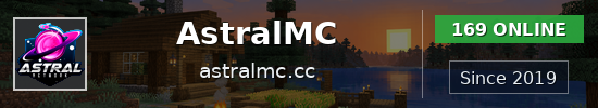AstralMC Minecraft server banner