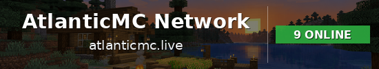 AtlanticMC Network Minecraft server banner