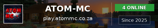 ATOM-MC Minecraft server banner