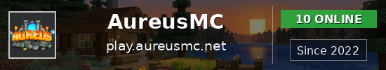 AureusMC Minecraft server banner