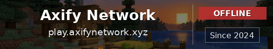 Axify Network Minecraft server banner