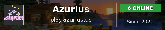 Azurius Minecraft server banner