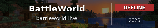 BattleWorld Minecraft server banner