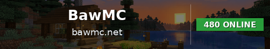 BawMC Minecraft server banner