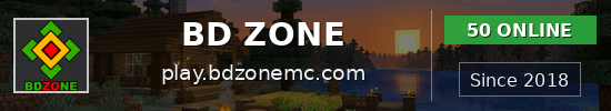BD ZONE Minecraft server banner