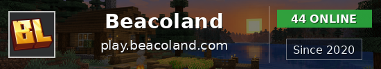 Beacoland Minecraft server banner