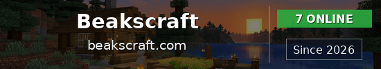 Beakscraft Minecraft server banner