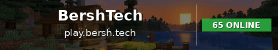 BershTech Minecraft server banner