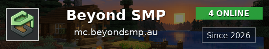 Beyond SMP Minecraft server banner