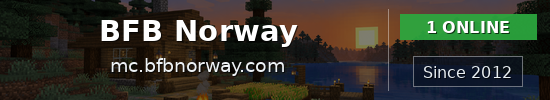 BFB Norway Minecraft server banner