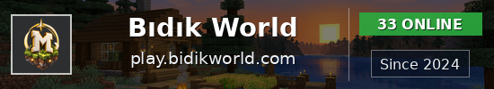 Bıdık World Minecraft server banner
