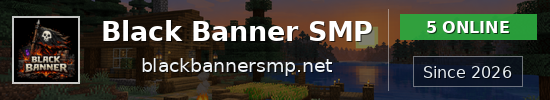 Black Banner SMP Minecraft server banner