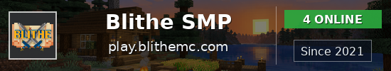 Blithe SMP Minecraft server banner