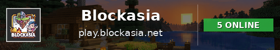 Blockasia Minecraft server banner