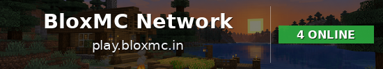 BloxMC Network Minecraft server banner