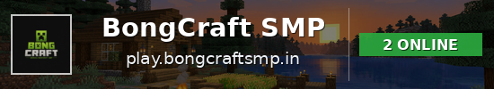 BongCraft SMP Minecraft server banner