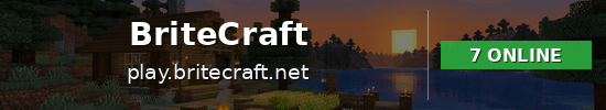 BriteCraft Minecraft server banner