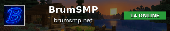 BrumSMP Minecraft server banner