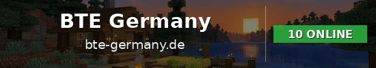 BTE Germany Minecraft server banner