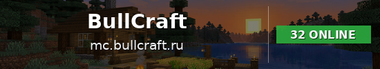 BullCraft Minecraft server banner
