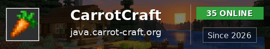 CarrotCraft Minecraft server banner
