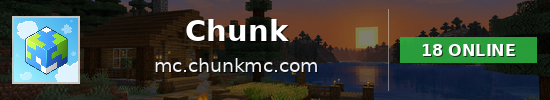 Chunk Minecraft server banner