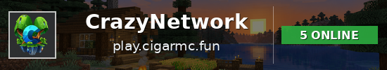 CrazyNetwork Minecraft server banner