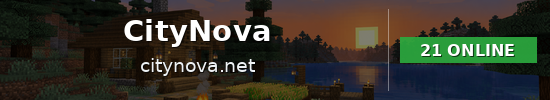 CityNova Minecraft server banner